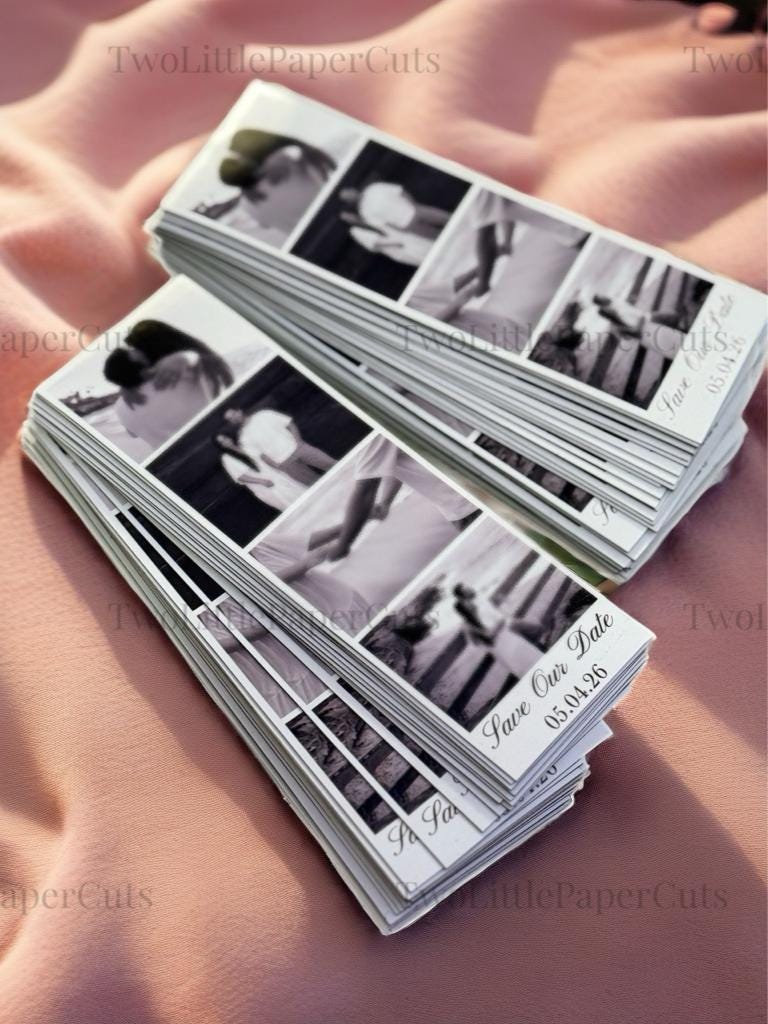 Save The Date Custom Magnets | Photobooth Strips | Personalized Gift | Weddings | Birthday | Moments and Memories | Photo Magnet | Polaroids