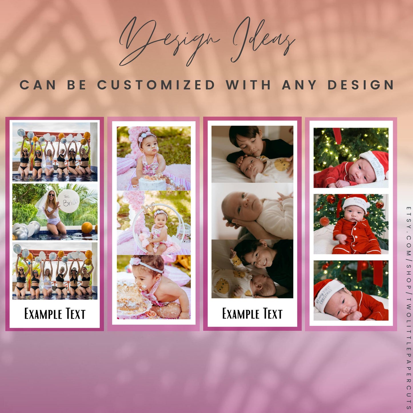 Custom Magnet Photo Strip | Photobooth Strips | Personalized Gift | Weddings | Birthday | Moments and Memories | Photo Magnet | Polaroids