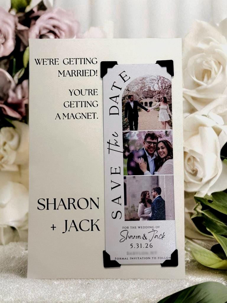 Magnets Save The Date Custom | Photobooth Strips | Personalized Gift | Weddings | Birthday | Moments and Memories | Photo Magnet | Polaroids