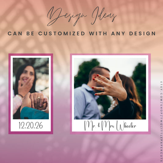 Magnets Engagement Polaroid Photo Custom | Personalized Gifts | Weddings | Birthday | Moments and Memories | Photo Magnet
